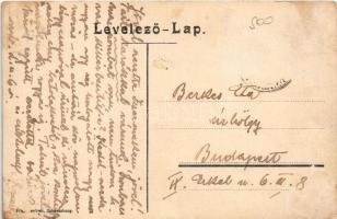 Segesvár, Schässburg, Sighisoara; Látkép 1630-ban. Fritz Teutsch / view in 1630 (Rb)