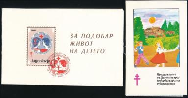 Jugoszlávia 9 klf bélyegfüzet, köztük 4 vágott