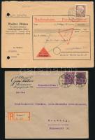 18 db német levél, többségben Deutsches Reich, ajánlottal, portóval is