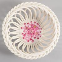 Herendi Waldstein mintás ékszeres tálka, jelzett, hibátlan, d: 9,5 cm