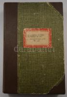 Schréter Zoltán: A Borsod-Hevesi szén és lignitterületek bányaföldtani leírása. / Vadász Elemér: A borsodi színmedence bányaföldtani viszonyai. Bp., 1929, M. Kir. Földtani Intézet, 464 p.+ IX + I-IV, VI-VII t. +III t. +VIII t.+ II t. Mellékletben: V (vászonra kasírozva) t. Átkötött félvászon-kötés, kopott, foltos borítóval, egy tábla mellékletben (vászonra kasírozva) pótolt, egy tábla hiányzik (I t.), részben foltos lapokkal, egy javított térképpel, az első (IX) tábla sérült, ceruzás aláhúzásokkal és bejegyzésekkel.