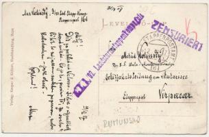 1917 Kőhalom, Reps, Rupea, Rupia; utca, Schlosser szálloda. Kasper &amp; Kellner kiadása / stree...