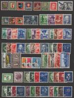 Svájc 1926-1963 37 klf teljes kiadás, összesen 143 klf bélyeg