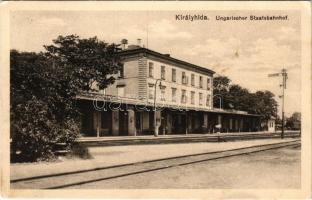 Királyhida, Bruckújfalu, Bruck-Újfalu, Bruckneudorf; vasútállomás / Ungarischer Staatsbahnhof / railway station (EK)