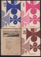 4 db zenei kiadvány: 1968 MRT Táncdalfesztivál 1-3. + 1956 Kottás daloskönyv 6. sz.