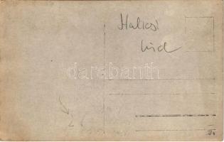 Halych, Halicz, Halics (Galicia, Galizien); WWI military, destroyed bridge. photo (worn surface)