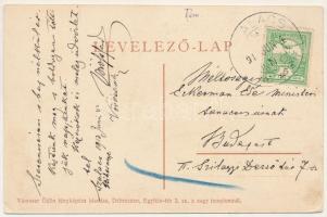 1913 Szalacs, Salacea; templom. A levél címzettje Eckermann Ede miniszteri tanácsos. Vámoser Ödön fé...