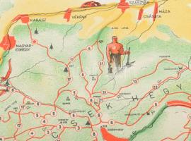 1939 A Keleti Mecsek turista-térképe, rajz: Kovács Attila, kiadja: Pécs szab. kir. város idegenforga...