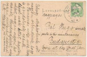 Orlát, Winsberg, Orlat (Szeben, Sibiu); utca, templom. George Baciu kiadása / street view, church (t...