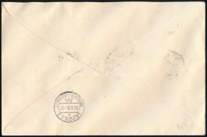 Deutsches Reich 1938 Ajánlott légi levél Hitler blokkal + 3 bélyeggel bérmentesítve, "WIEN FLUG...