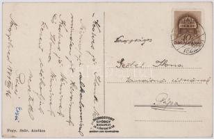 1941 Nagyölved, Velké Ludince (Nyitra); Református templom, Római katolikus templom és iskola, Közsé...