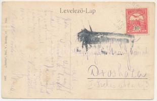 1916 Szerdahely, Miercurea Sibiului, Mercurea, Merkurea, Mercuria, Reussmarkt; utcakép, templom. &qu...