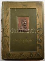 Malonyay Dezső: Munkácsy Mihály élete és munkái. 24 műmelléklettel és 110 képpel, vázlattal. Bp., 1898, Singer és Wolfner. Benne: Munkácsy Mihály (1844-1900): Konyhában c. egyetlen rézkarcával, papír, jelzett a karcon, 20×28 cm. Kiadói szecessziós egészvászon Gottermayer-kötés, fém plakettel, kopott borítóval, levált gerinccel, kijáró előzéklappal, és egy kijáró táblával. foltos lapokkal, viseltes állapotban.