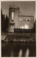1940 Balatonboglár, Bauhaus stílusú nyaraló, villa (tervezte Tevan Rezső). photo (vágott / cut)