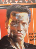 1989 Schwarzenegger, Commando, színes amerikai film, filmplakát, papír, Zalai Nyomda, feltekerve, la...