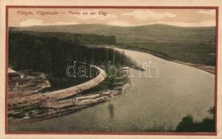 Pöstyén with the river Vág