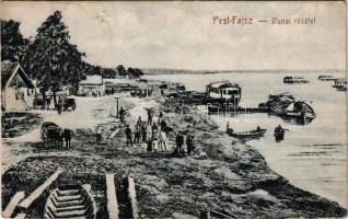 Fajsz, Pest-Fajsz; Dunai részlet, hajómalom csoport. Somogyi Lajos kiadása (EK)