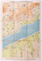 cca 1920 A Balaton 1:75:000 térképe, 3 részes: I.: Keszthely és Badacsony, II.: Fonyód és Szárszó, I...