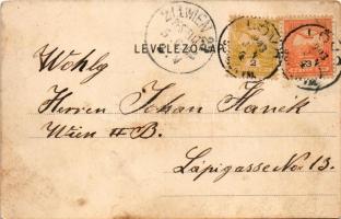 1903 Lövő, Sopron-Lövő; vasútállomás, kápolna, Balics István üzlete és saját kiadása (fl)