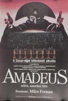 Amadeus, filmplakát, ofszet, papír, Offset és Játékkártya Nyomda, feltekerve, 81x56 cm