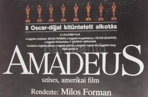 Amadeus, filmplakát, ofszet, papír, Offset és Játékkártya Nyomda, feltekerve, 81x56 cm