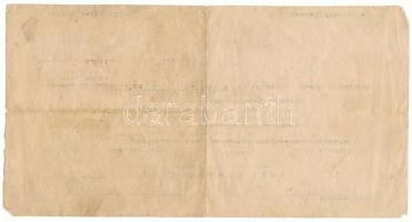 1914-1945 k. Névre szóló, kitöltött viselői igazolvány a "Ezüst Vitézségi Érem I. és II. osztál...