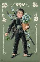 Chimney Sweeper Emb. litho (small tear)