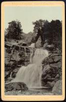 cca 1890 Magas-Tátra, Tarpataki vízesés, keményhátú kabinetfotó 10,5x16,5 cm / High Tatras, vintage ...