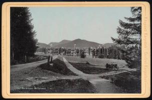 cca 1890 Magas-Tátra, Matlárháza - Matlarenau keményhátú kabinetfotó 10,5x16,5 cm / High Tatras, vintage photo,