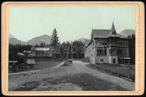 cca 1890 Magas-Tátra, Wester Széplak - Westerheim keményhátú kabinetfotó 10,5x16,5 cm / High Tatras, vintage photo,