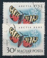 1959 Lepke (I.) 30f eltolódott barna színnel + az "ARCTIA" szóban piros pöttyök + támpéldány