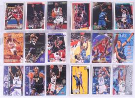 Vegyes kosaras kártya tétel, 30 db, lefűzhető lapokon rendezve