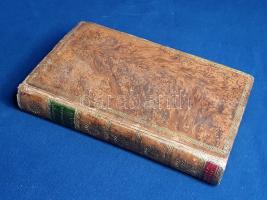 Xenophón:  [Xenophontos Apomnemoneumaion biblia.] Xenophontis Memoriabilium Socratis dictorum Libri IV. Cum notis H. Stephani, Leunclavii, Ae. Porti & Ernesti. Recensuit, suisque Annotationibus auxit Bolton Simpson. Editio Quinta, emendatior. [Oxford] Oxonii, 1780. Impensis J. & J. Fletcher. [16] + 409 + [31] p. + errata. Xenophón (Kr. e. 430-355) ógörög filozófus, történetíró és hadvezér, Szókratész tanítványa. Szókratésztől, a görög filozófia mesterétől köztudottan nem maradt fenn írás, filozófiájának alapjait tanítványaitól, Platóntól, illetve Xenophóntól ismerjük. Xenophón "Apomnemoneumaion" című műve a szókratészi filozófia kiemelkedő fontosságú közvetítése, a dialógusokban írt munka teljes egészében az utókorra maradt. Kétnyelvű kiadásunk ógörög és latin változatban adja közre a művet, valamint függelékét, a Szókratész-védőbeszédet; első alkalommal 1737-ben jelent meg, Johann August Ernesti (1707-1781) német klasszika-filológus szerkesztésében, példányunk az oxfordi Bolton Simpson jegyzetanyagát tartalmazó ötödik, javított kiadásból származik. Néhány oldalon görög nyelvű olvasói széljegyzet. Díszesen aranyozott gerincű korabeli bőrkötésben, a kötéstáblákon aranyozott ornamentikus kerettel, a hátsó kötéstáblán apró hiányokkal. Dekoratív, szép példány.