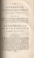 Xenophón: 
[Xenophontos Apomnemoneumaion biblia.] Xenophontis Memoriabilium Socratis dictorum Libri...
