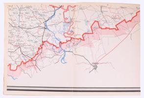 Magyarország közigazgatási és közlekedési térképe 1926.Szerkesztette és kiadja a M. Kir. Központi St...