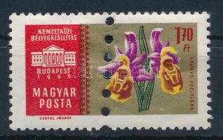 1961 Nemzetközi Bélyegkiállítás, Budapest (II.) 1,70Ft megsemmisítő lyukasztással