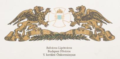 2015 Belváros-Lipótváros Budapest Főváros V. kerületi Önkormányzat oklevele Érdemkereszt adományozás...