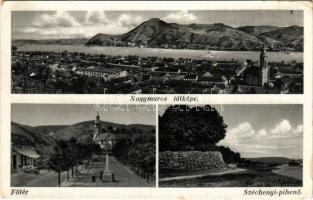 1931 Nagymaros, látkép, Fő tér, Széchenyi pihenő (EB)