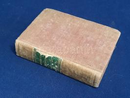 Három klasszikus latin történetírói munka kolligátuma Karl Tauchner lipcsei könyvkiadó javított kiadásában (1828-1829). Cornelius Nepos:  Vitae excellentium imperatorum cum fragmentis. Ad optimorum librorum fidem adcuravit C. H. Weise. [Lipcse] Lipsiae, 1828. Sumtibus et typis Caroli Tauchnitii. VI +132 p. Elékötve: Velleius Paterculus, Marcus:  Historiae Romanae Libri duo. Brevibus notis adiectis et indice rerum. [Lipcse] Lipsiae, 1829. Sumtibus et typis Caroli Tauchnitii. [2] + 158 p. Hozzákötve: Annaeus Florus, Lucius:  Epitome Rerum Romanorum. Ad optimorum librorum fidem emendationesque recentissimas expressa. [Lipcse] Lipsiae, 1829. Sumtibus et typis Caroli Tauchnitii. [4] + 116 p. A latinoktatás céljaira kiadott, javított szövegű klasszikus történetírói kolligátumunk három klasszikus auktor fontos műveit adja közre. Első szerzőnk Cornelius Nepos (Kr. e. 100 - Kr. e. 27), a kései köztársaság korának történetírója, aki neves görög és római hadvezérek és diktátorok tetteit sorolja fel. Következő szerzőnk a római aranykorban alkotó Marcus Velleius Paterculus (Kr. e. 19 - Kr. u. 31), műve a római történet egészét fogja át Trója elesésétől Augustus császárig. Kolligátumunk záró műve Lucius Annaeus Florus (Kr. u. 74 - Kr. u. 147) munkája. A Hadrianus és Antonius Pius császárok korában alkotó ezüstkori történész nagy erőkkel próbálja bizonyítani, hogy a Római Birodalom a császárkor első évszázadának zűrzavarai után megfiatalodva, megújulva és új erőre kapva várhatja következő évszázadok kihívásait. Enyhén kopott korabeli vászonkötésben, színes festésű lapszélekkel, az aranyozott címfelirat a gerincen zöld címkén. Jó példány.