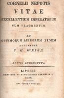 Három klasszikus latin történetírói munka kolligátuma Karl Tauchner lipcsei könyvkiadó javított kiad...