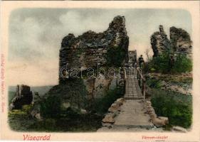 Visegrád, várrom részlet. Holtság Károly kiadása (12,1 x 8,6 cm) (fl)