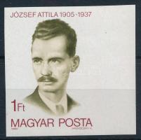 1980 József Attila vágott ívszéli bélyeg