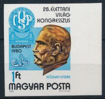 1980 Élettani világkongresszus vágott ívszéli bélyeg