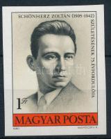 1980 Schönherz Zoltán vágott bélyeg