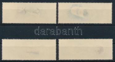 1966 Űrpárosok 60f, 1Ft, 2Ft és 2,50Ft hátoldalán nyomdai érdekesség (átszivárgó nyomat?)