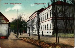 1924 Léva, Levice; Reálgimnázium. Dobrowitzky János kiadása / high school (EK)