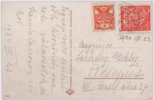 1924 Léva, Levice; Reálgimnázium. Dobrowitzky János kiadása / high school (EK)