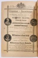 cca 1892 Magyar Hangszer-Ipar Sternberg Ármin és Testvére Képes Főárjegyzék. Cs. és Kir. Szabad Hang...