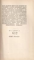 Platón: 
A lakoma. Fordította Telegdi Zsigmond. (Számozott.)
(Budapest), 1961. Magyar Helikon Köny...