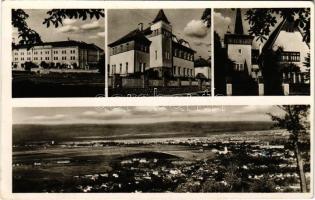 1943 Sepsiszentgyörgy, Sfantu Gheorghe; Mikó ház, Székely Mikó leányotthon, Székely Nemzeti Múzeum, látkép / girl school, museum